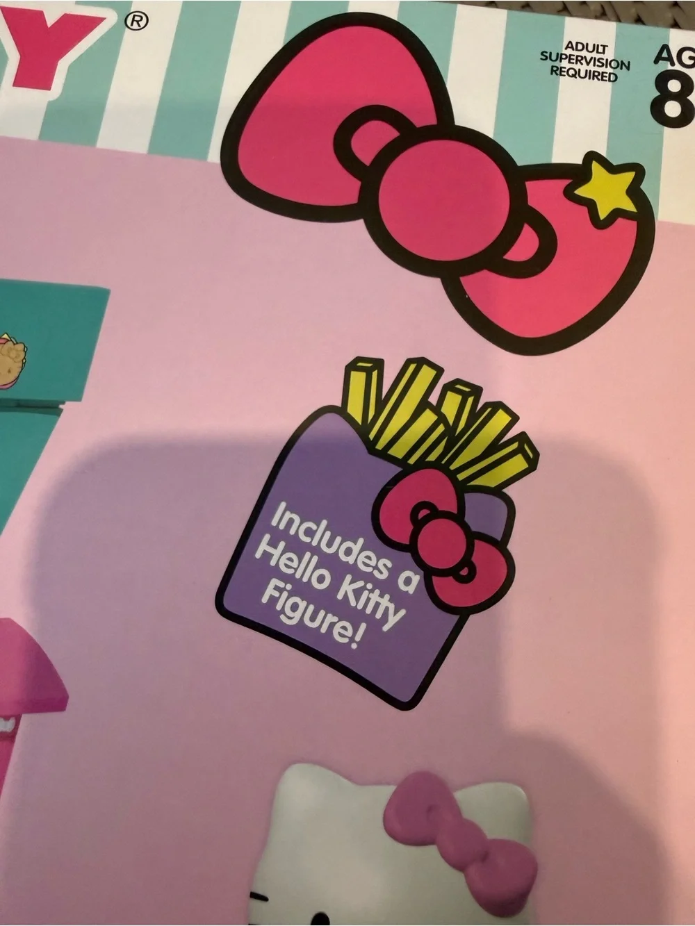 Hello Kitty Burger Shoppe Build Set 112 Pieces Includes Hello Kitty Figure NEW